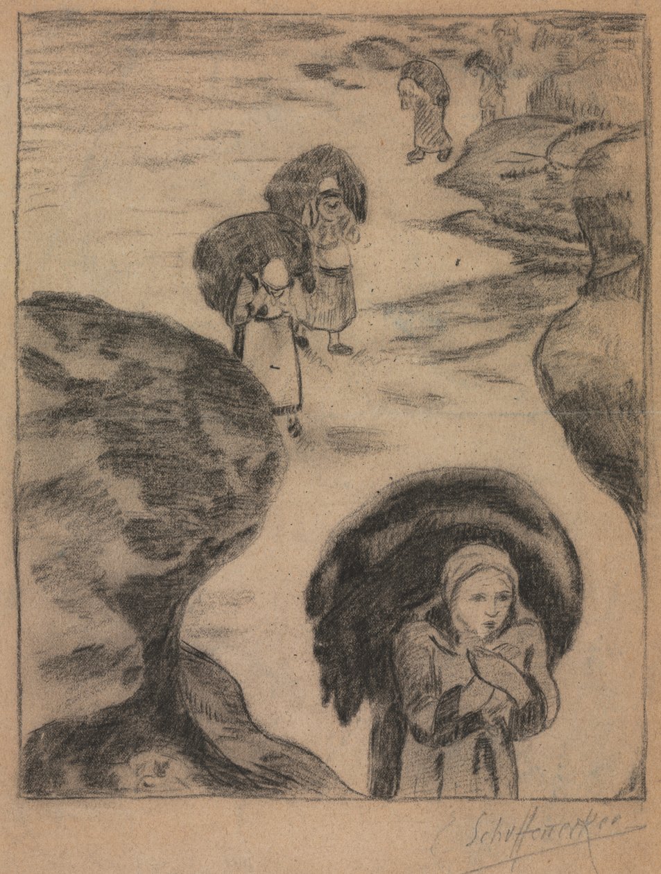 Hínárgyűjtők, Yport alkotó: Unknown artist