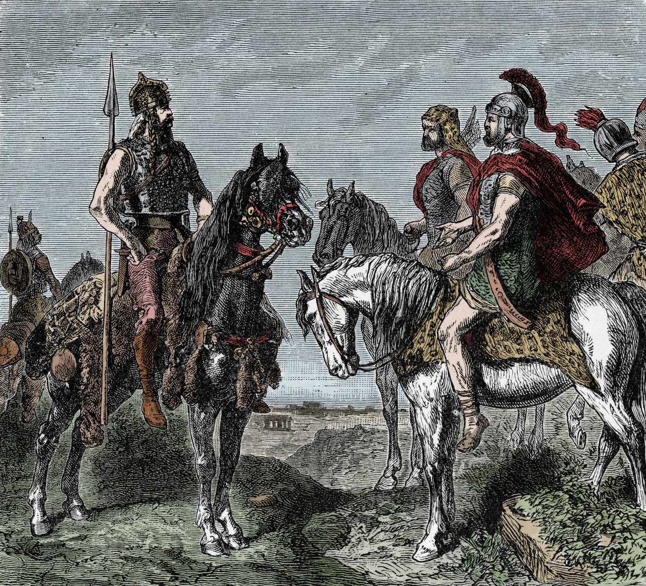 Második pun háború: a gallok nem hajlandók felemelkedni Hannibál javára - Második pun háború (Kr. e. 218-202): A gallok nem hajlandók kapcsolatba lépni Hannibal Barcával (i.e. 247-181) alkotó: Unknown artist