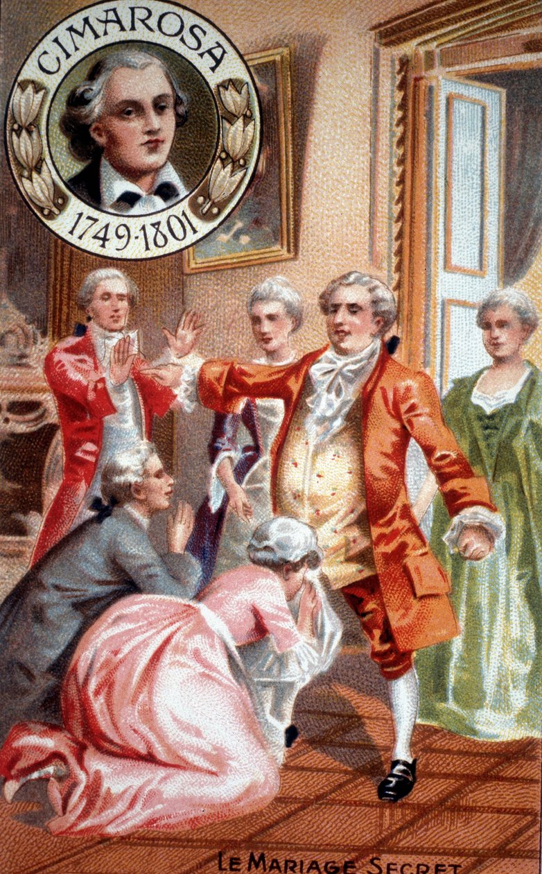 Domenico Cimarosa (1749-1801) titkos házassága. alkotó: Unknown artist