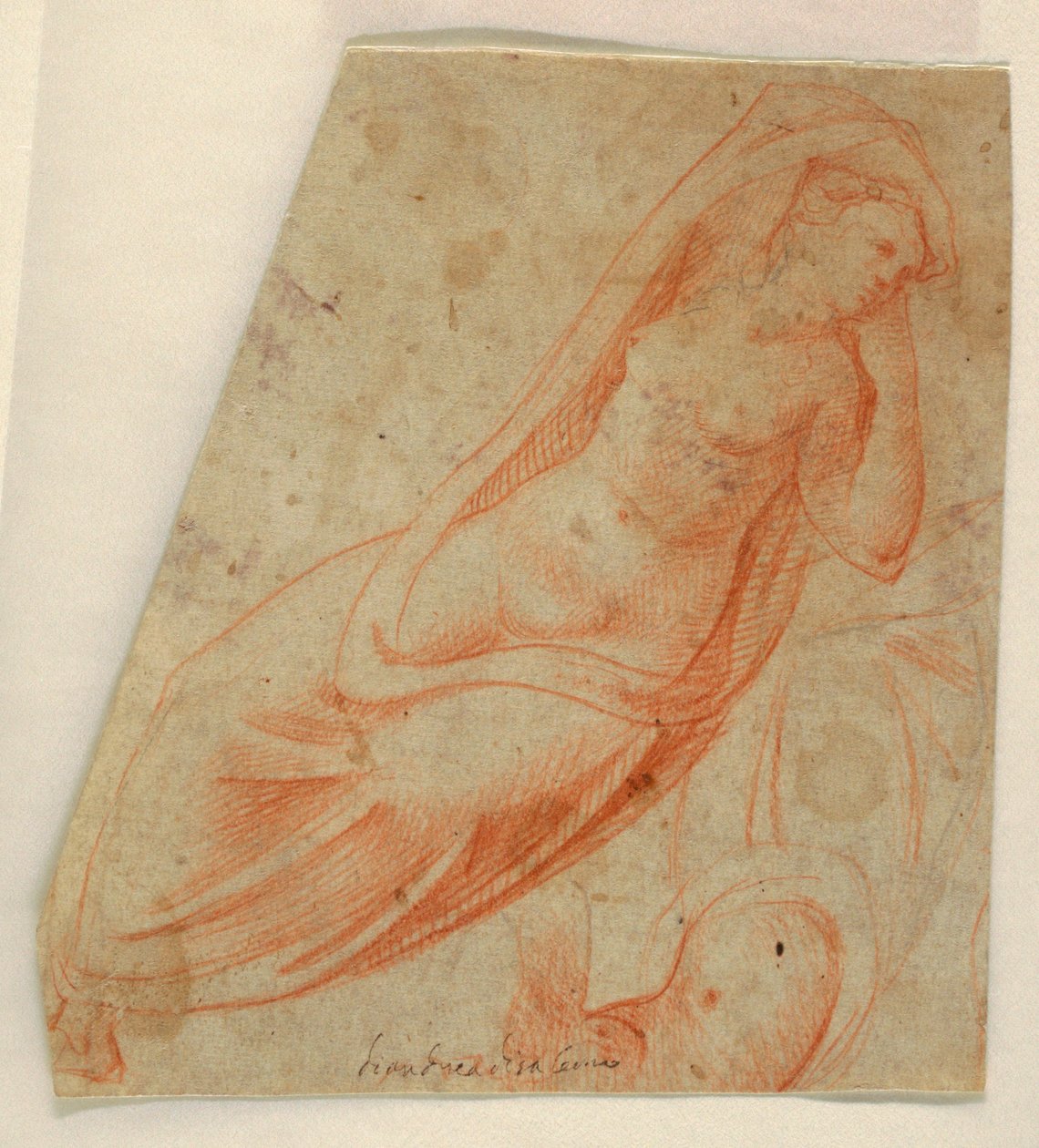 Félig drapált női figura alkotó: Unknown artist