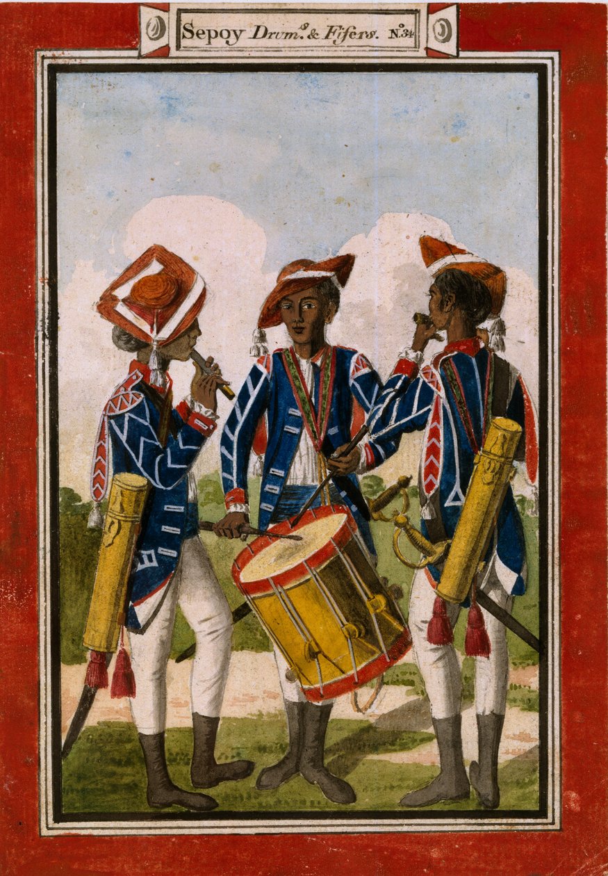 Sepoy dobok és fiferek alkotó: Unknown artist