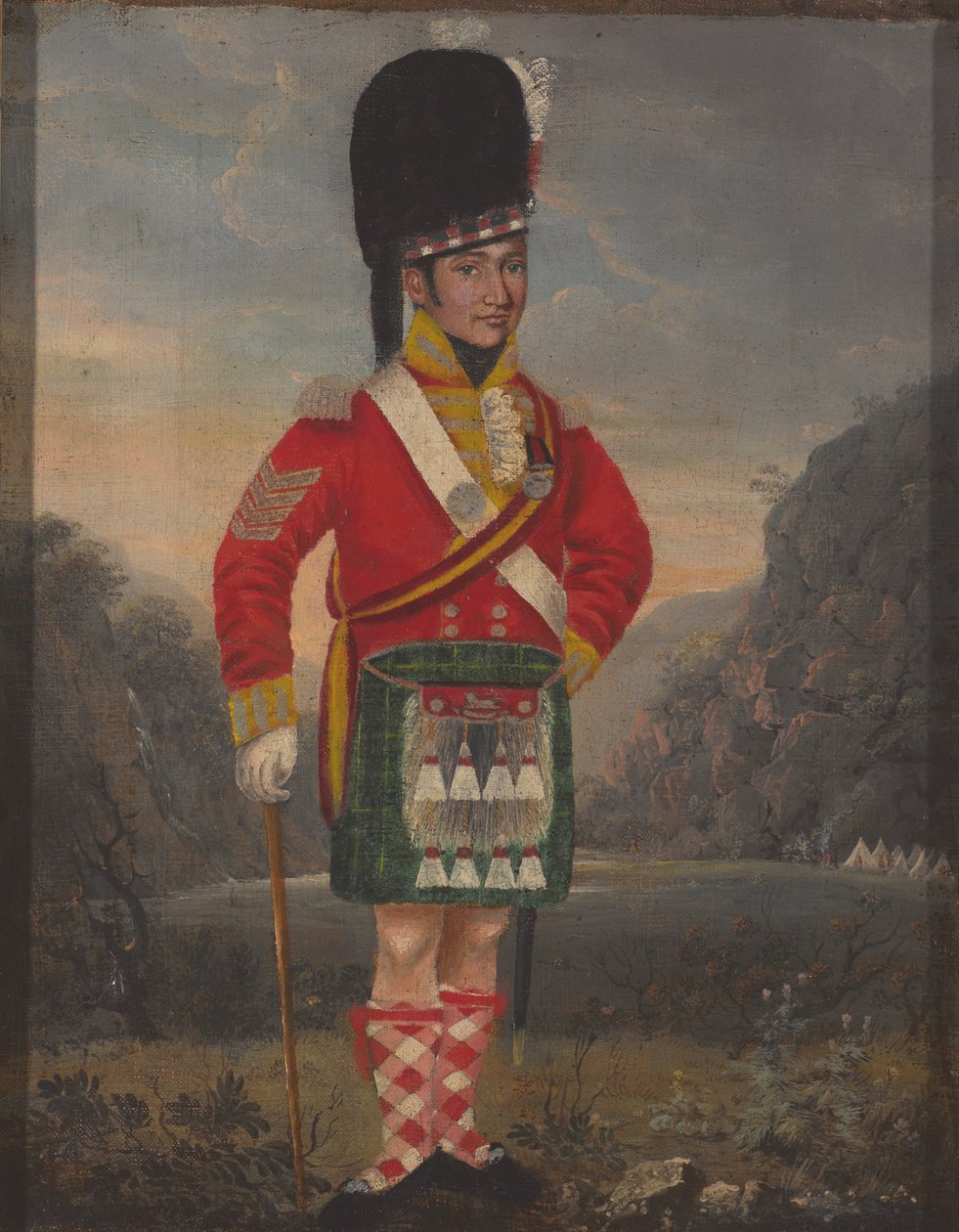 őrmester, 92. hegyvidéki, 1816 körül alkotó: Unknown artist