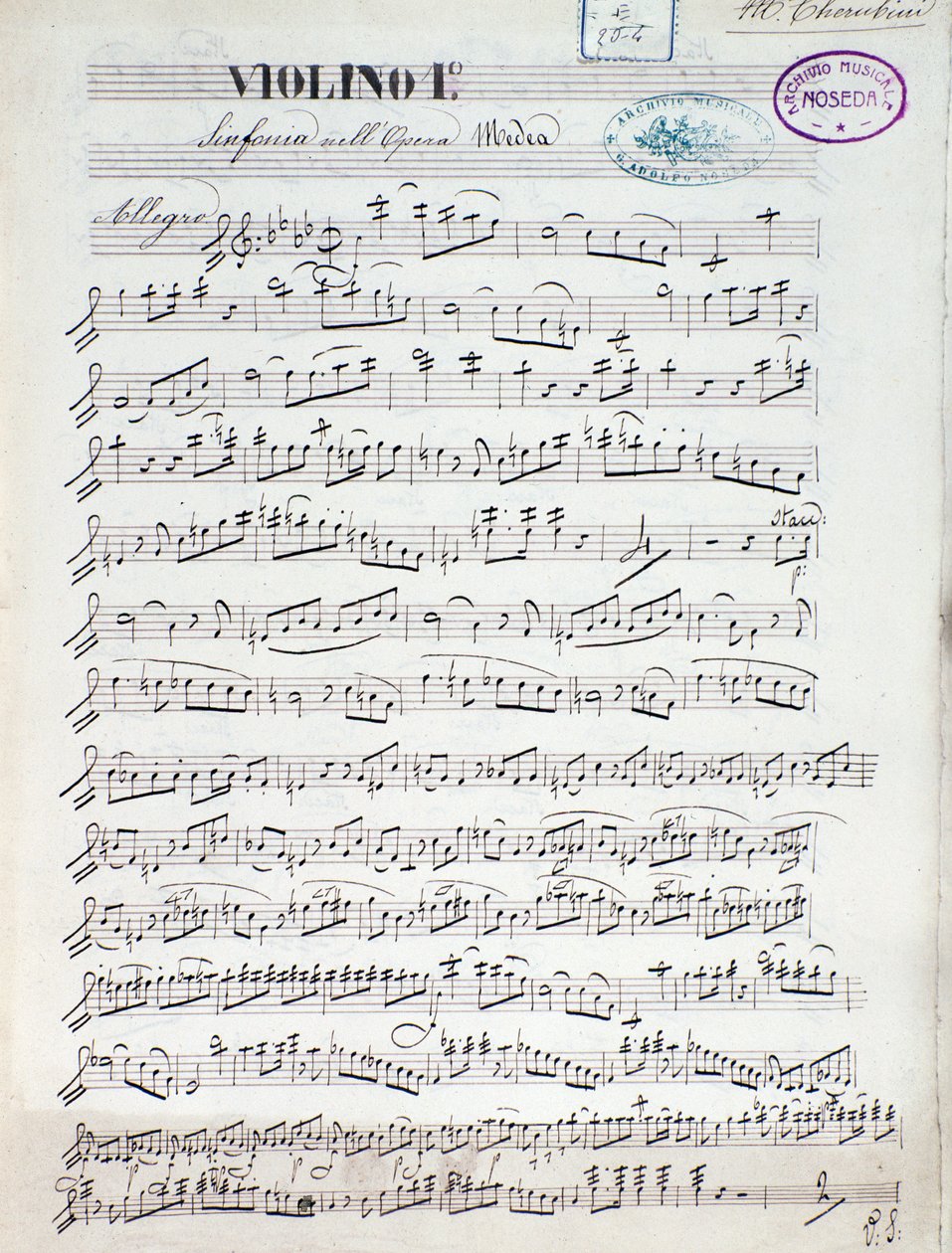 Kotta Médea első hegedűjére, Luigi Cherubini operája alkotó: Unknown artist
