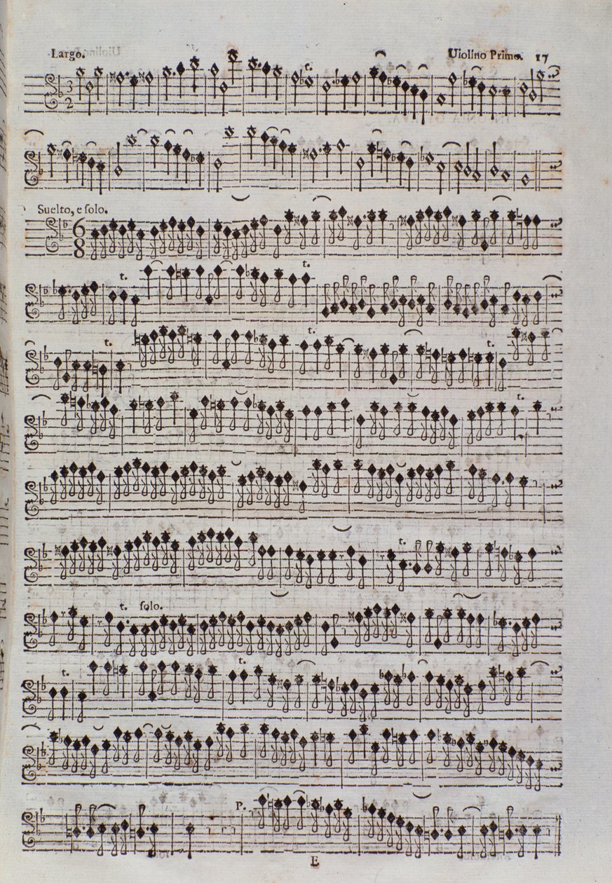 Kottalap a Sinfonia da chiesa hegedűjéhez és Francesco Manfredini két hegedűjéhez alkotó: Unknown artist