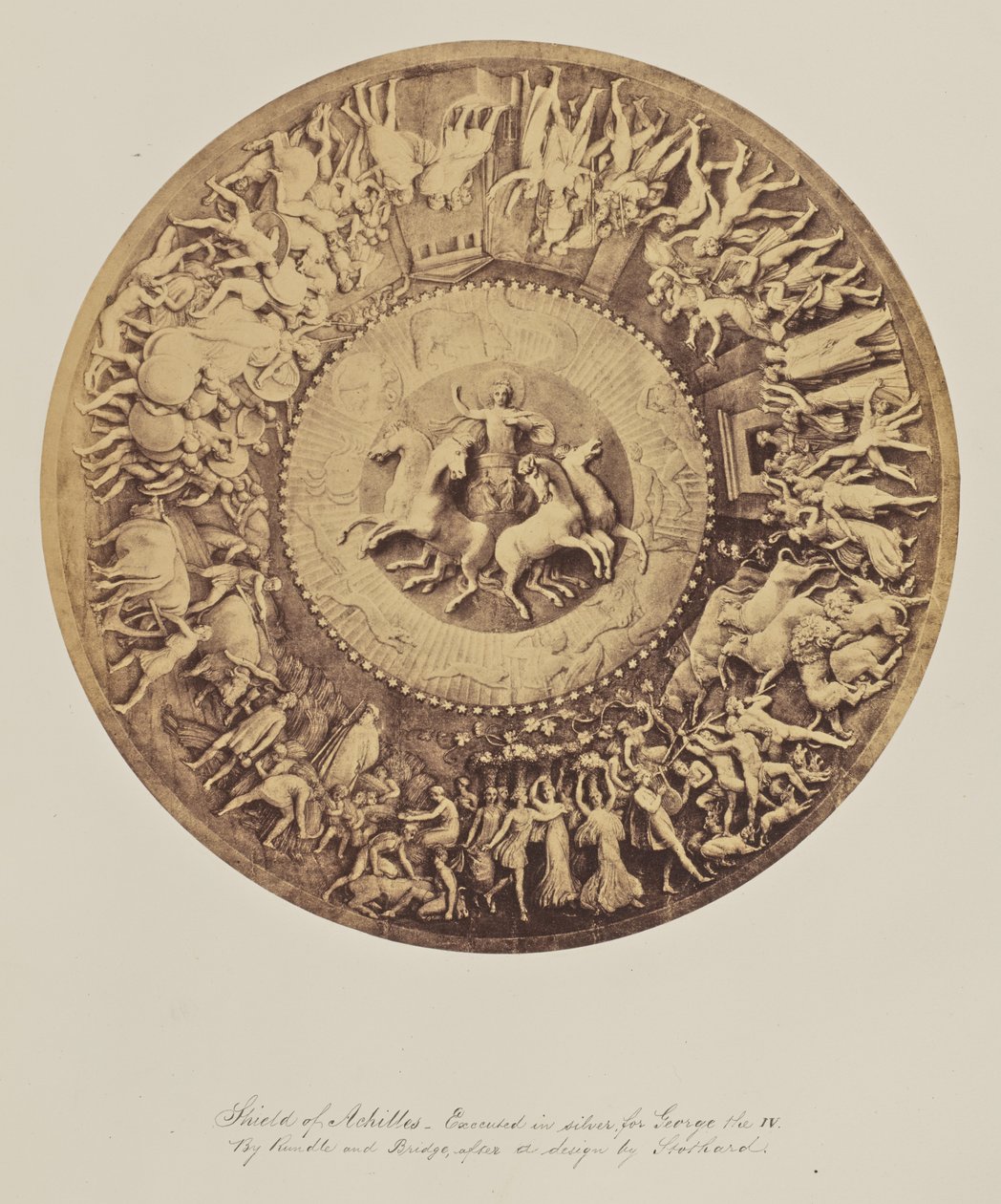Achilles pajzsa - Ezüstből készült, IV. György számára. Rundle és Bridge, Stothard tervei alapján. alkotó: Unknown artist