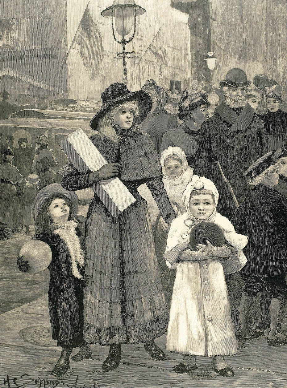 Shopping New York (1891). alkotó: Unknown artist