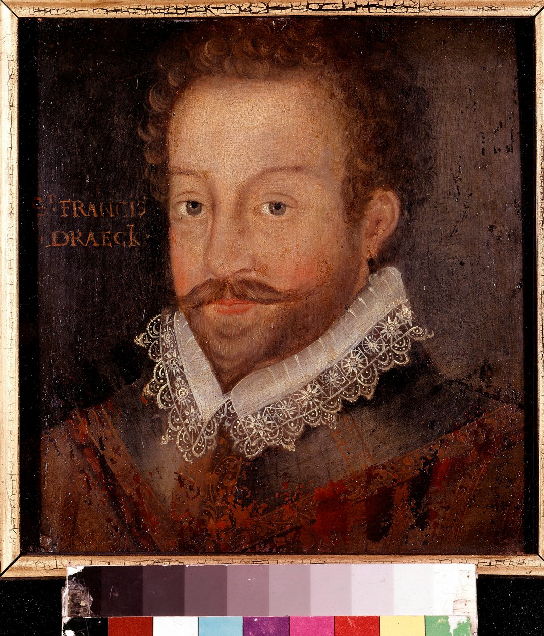 Sir Francis Drake, egy Jodocus Hondiusnak tulajdonított metszet után, 1583 körül alkotó: Unknown artist