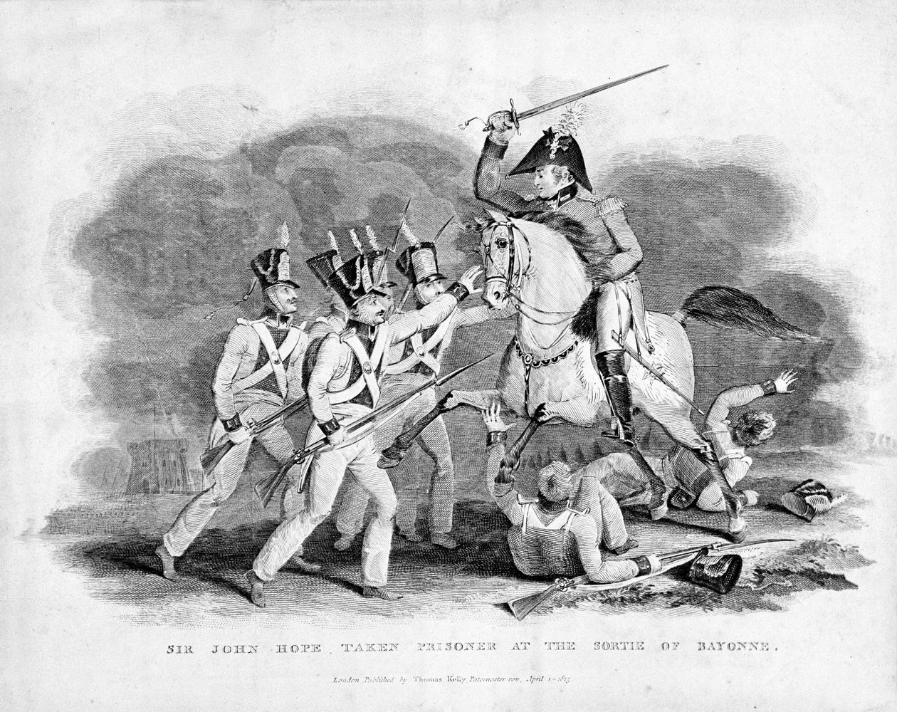 Sir John Hope fogságba esett a bayonne-i bevetésen alkotó: Unknown artist
