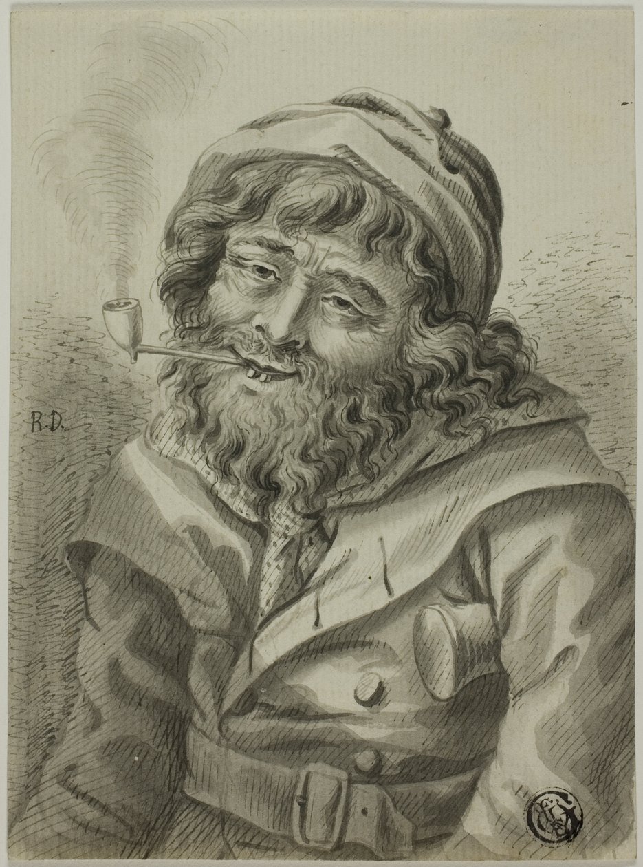 Dohányzó tengeri kapitány alkotó: Unknown artist