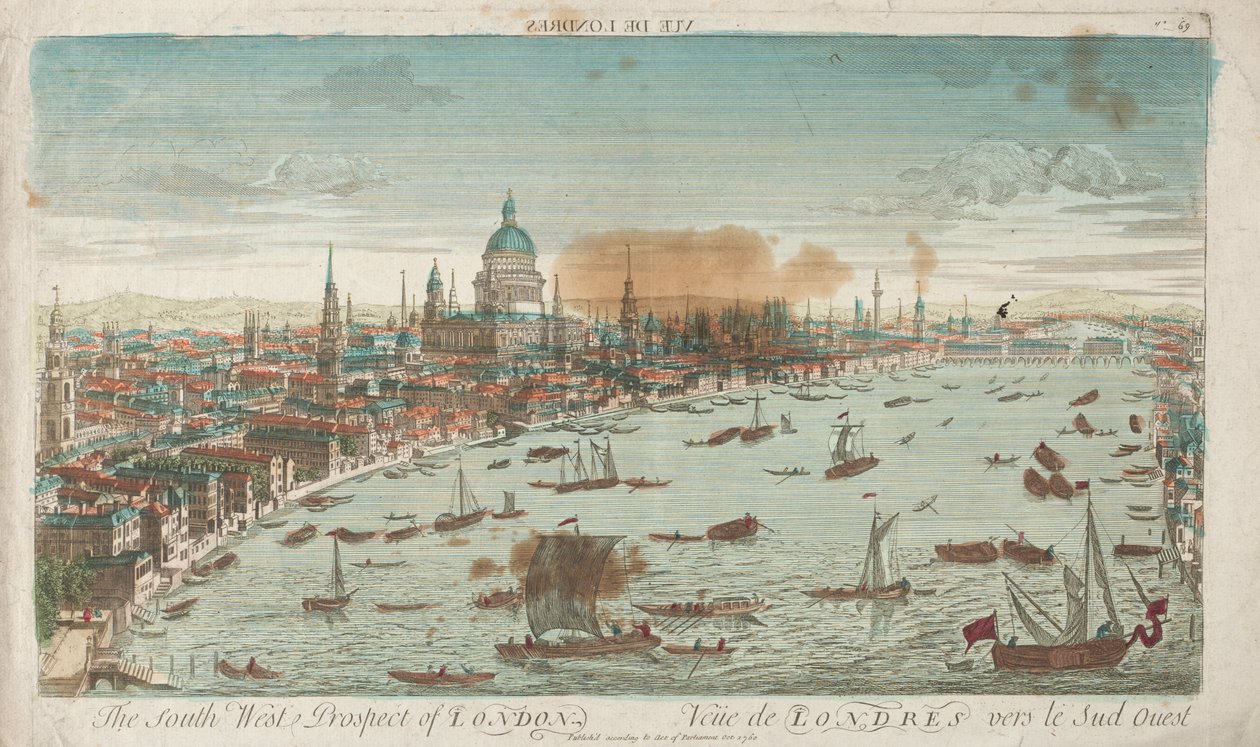 London Southwest Prospect alkotó: Unknown artist