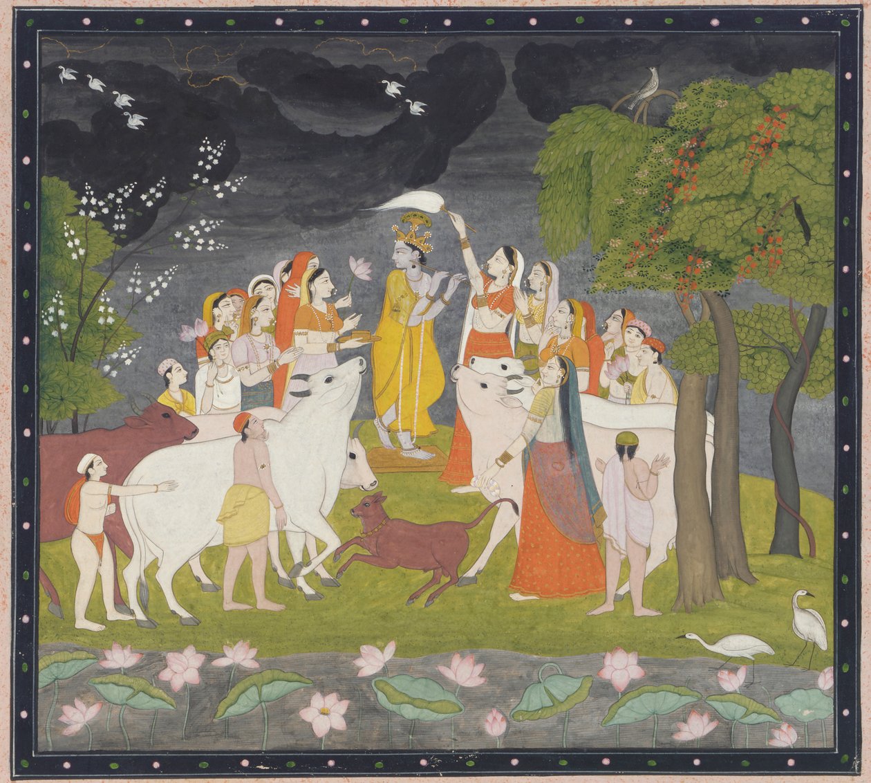 Sri Krsna fuvolával alkotó: Unknown artist