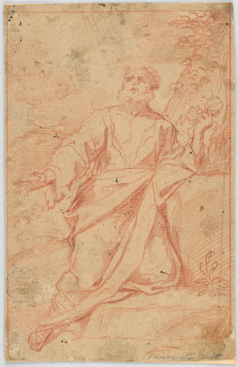 Szent (Jeromos?) az extázisban alkotó: Unknown artist