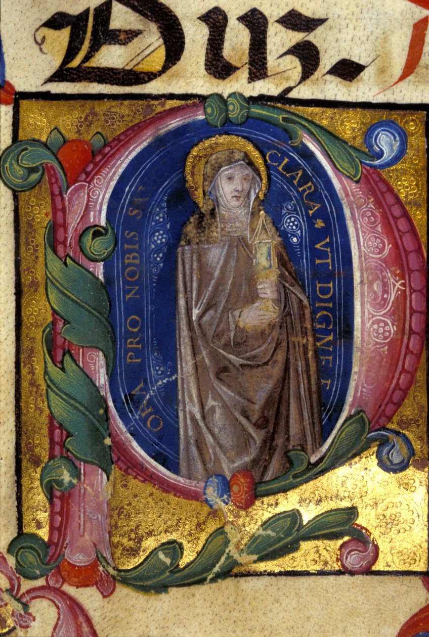 St. Claire. A klaristák rendjének alapítója (lásd Assisi alkotó: Unknown artist
