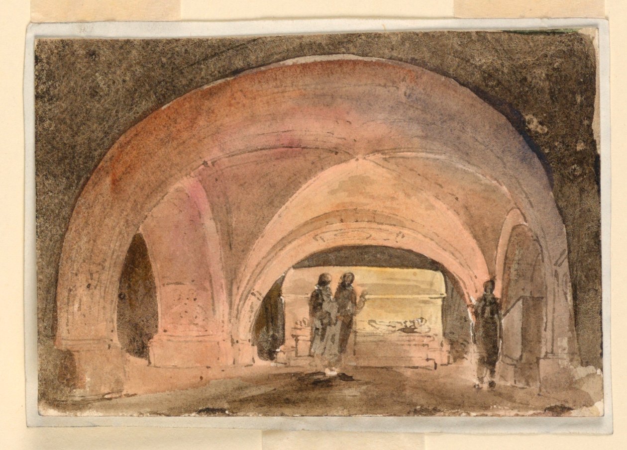 Színpadtervezés, kripta szarkofággal alkotó: Unknown artist