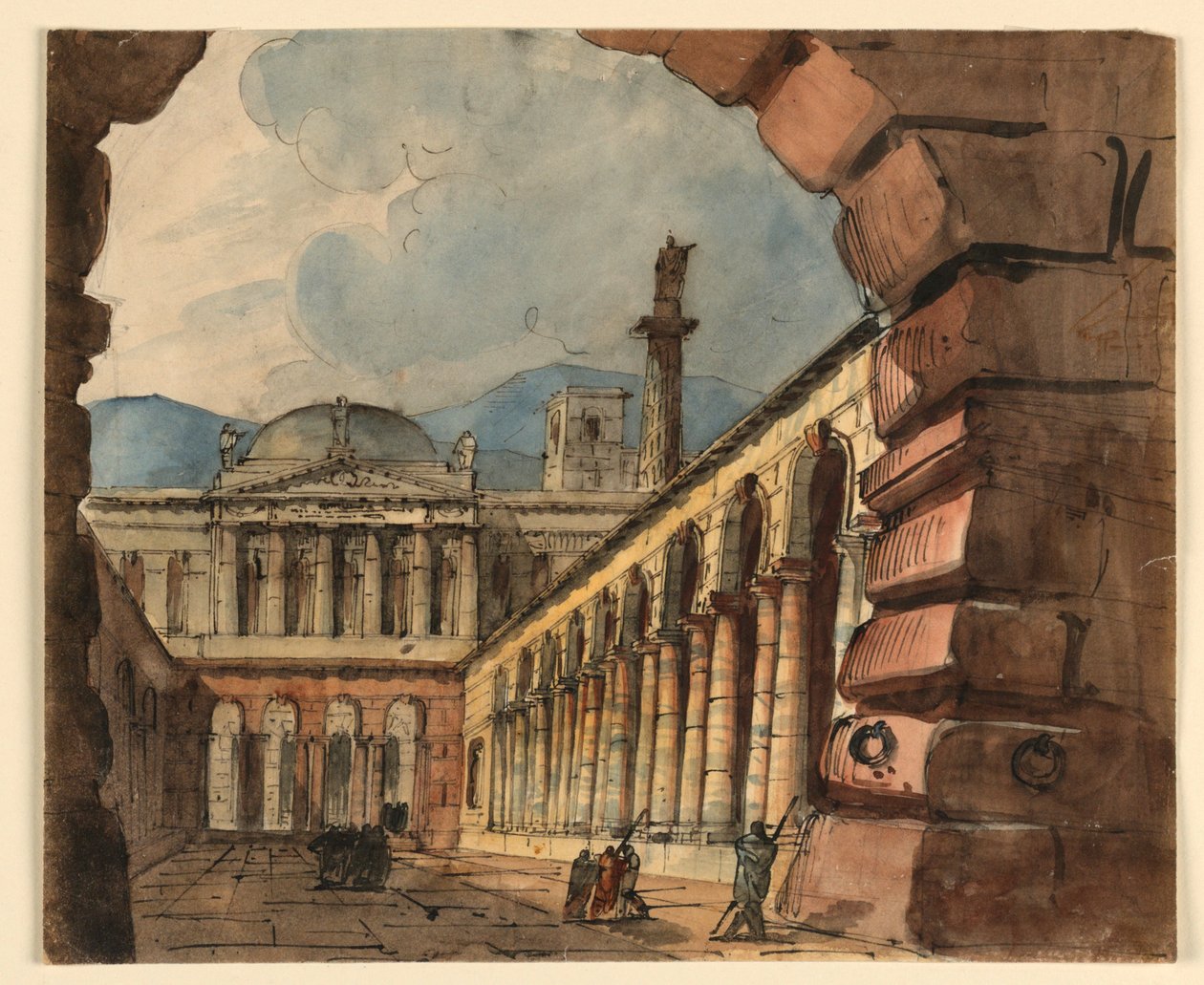 Színpadtervezés, Palota külseje alkotó: Unknown artist