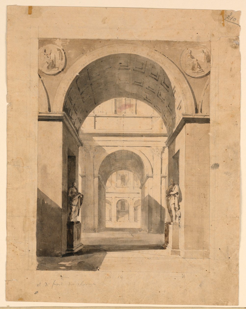 Színpadtervezés, Palotaudvarok alkotó: Unknown artist