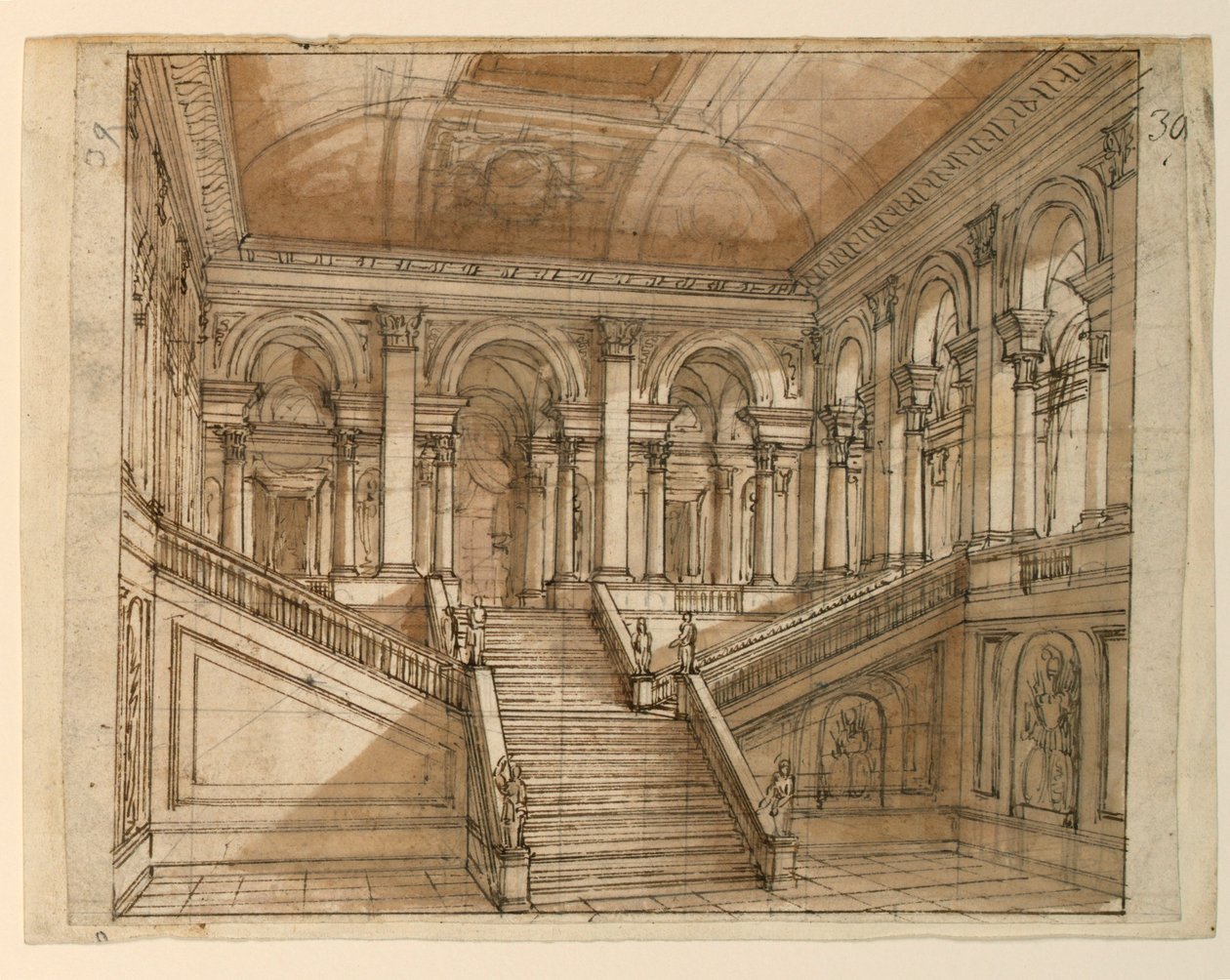 Színpadtervezés, palotabelső alkotó: Unknown artist