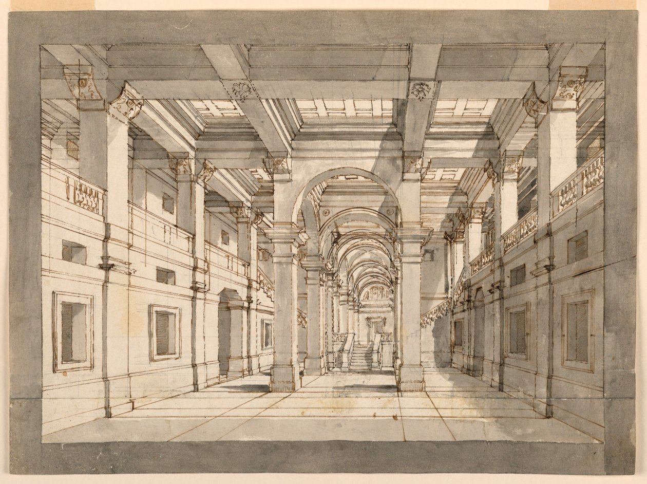 Színpadtervezés, palotabelső alkotó: Unknown artist