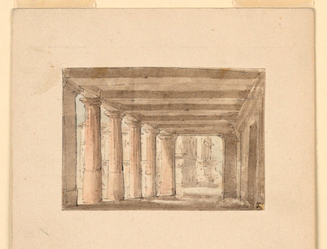 Színpadtervezés, Portico alkotó: Unknown artist