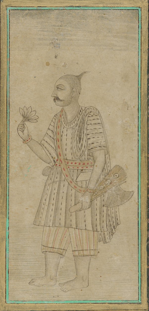 Álló férfi alak, egy szádhu alkotó: Unknown artist