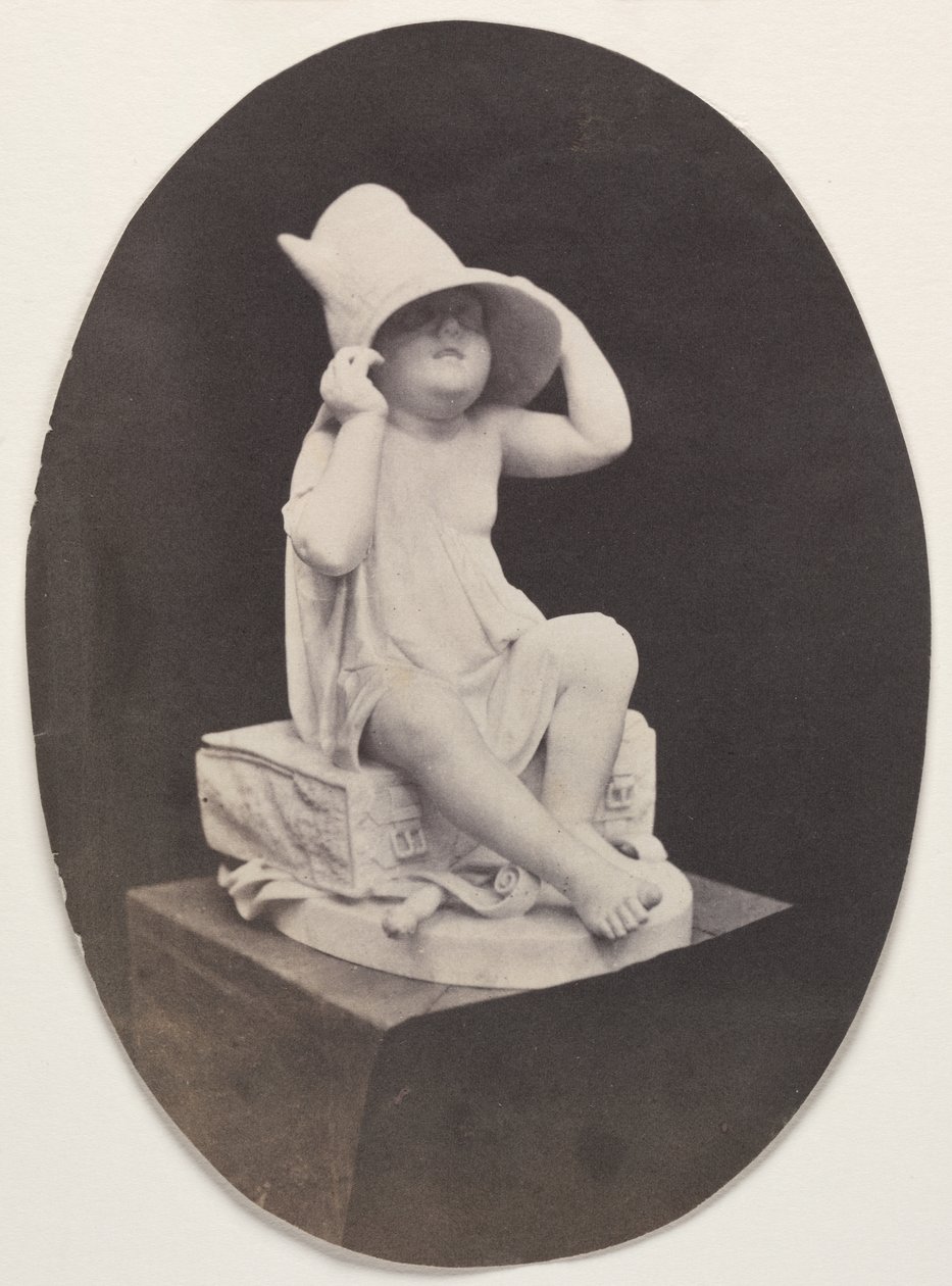 Fiatal szobra nagy kalapban (John R. Johnston albumról) alkotó: Unknown artist