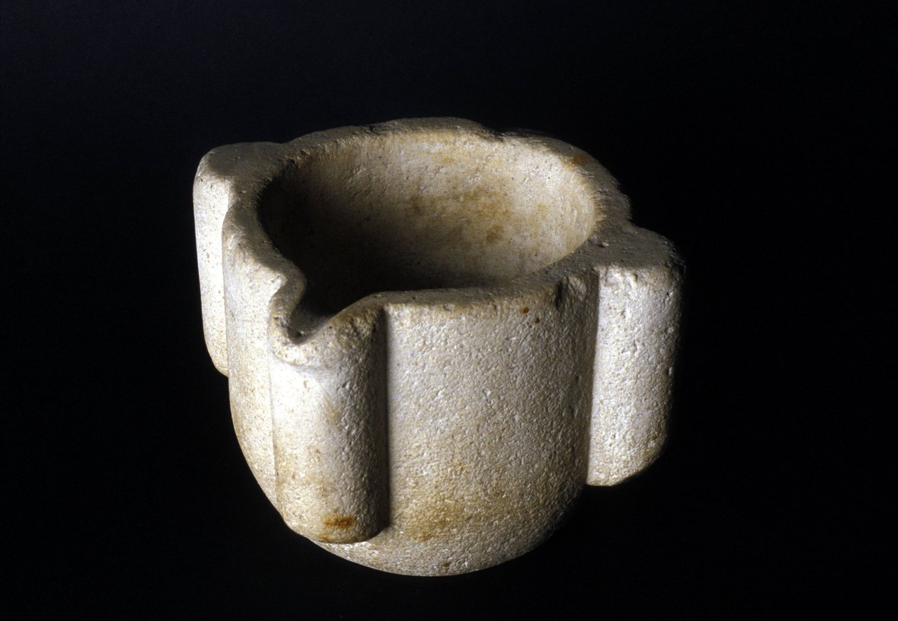 Gyógyszertárban használt kőhabarcs. 18. század. Tudományos és Technológiai Múzeum, Milánó. alkotó: Unknown artist