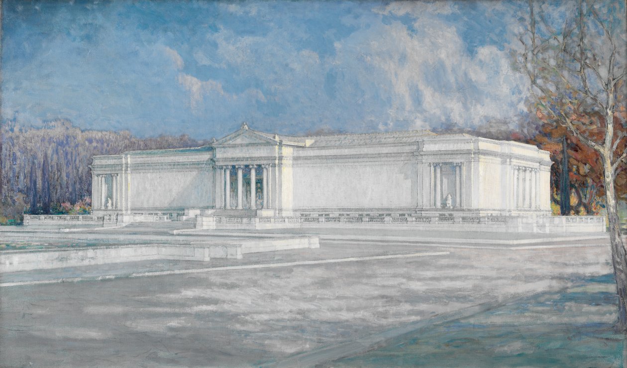 Tanulmány a Clevelandi Művészeti Múzeum déli homlokzatához alkotó: Unknown artist