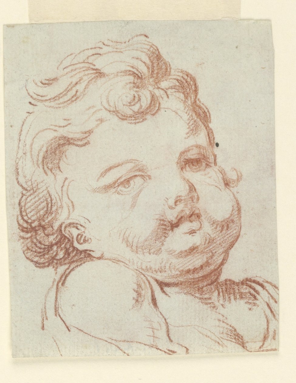 Tanulmány a gyermek fejéről alkotó: Unknown artist