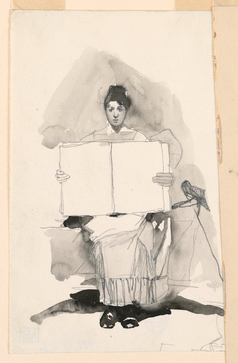 Tanulmány egy fiatal nőről alkotó: Unknown artist
