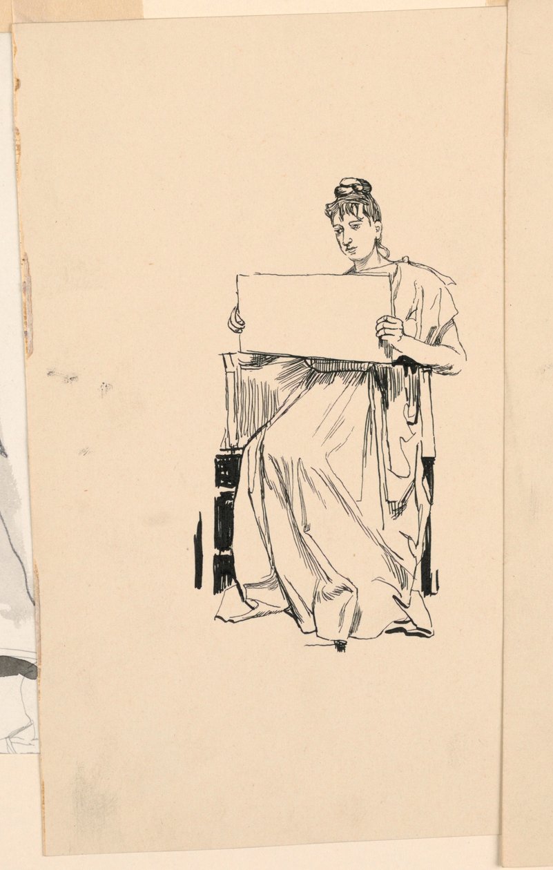 Tanulmány egy fiatal nőről alkotó: Unknown artist