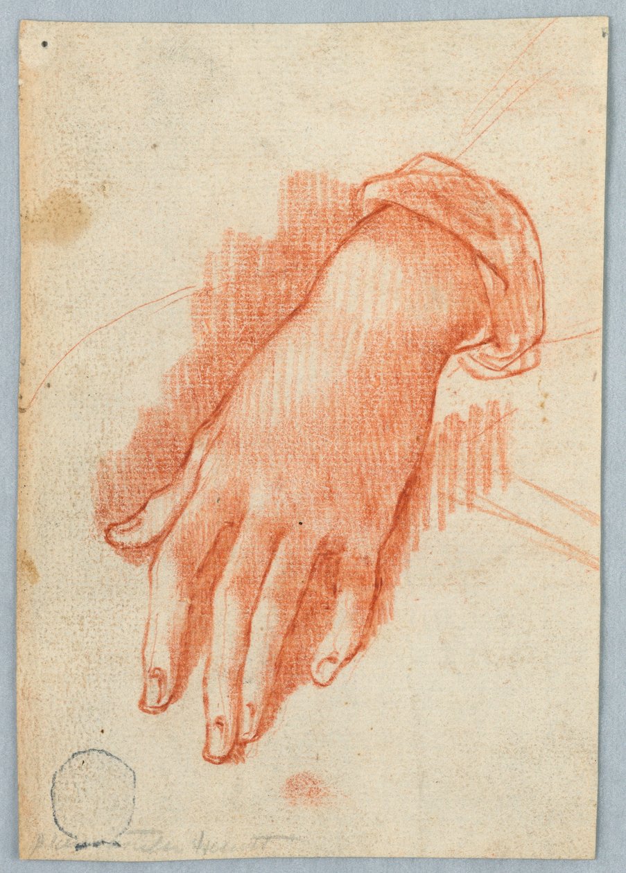 Tanulmány egy nő bal kezéről alkotó: Unknown artist