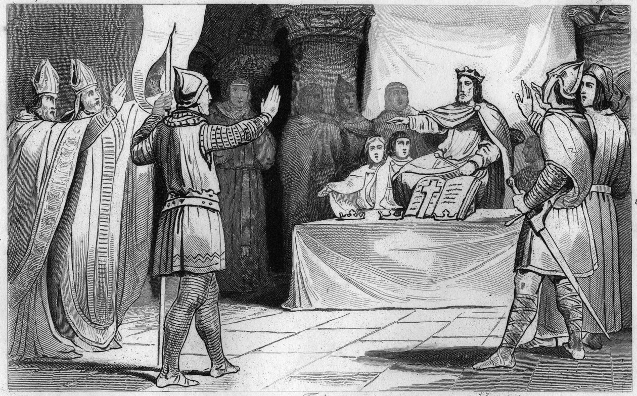 I. Lajos jámbor vagy Debonnaire utódlása, 816: a Nyugat császára alkotó: Unknown artist