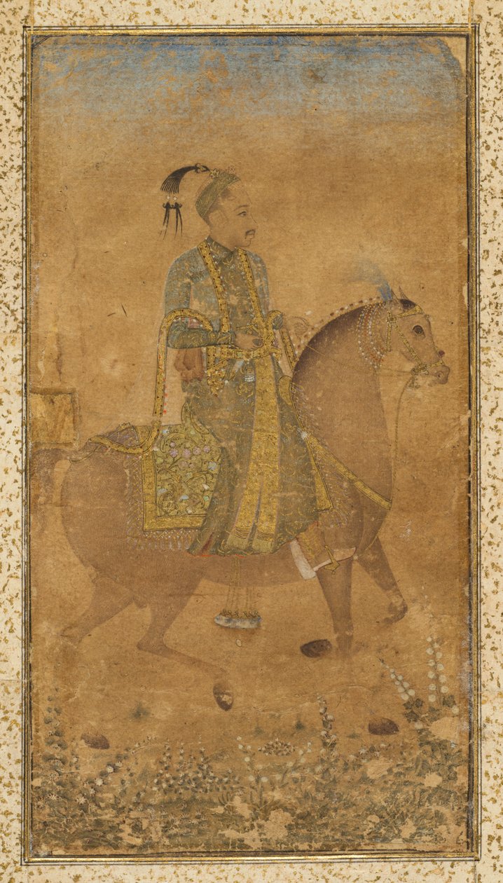 Abdullah Qutb Shah szultán (1614-74) lóháton alkotó: Unknown artist