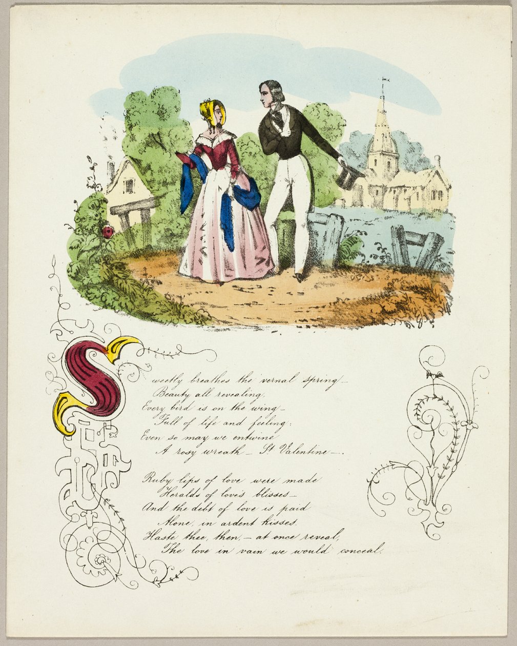 Édesen lélegzik a tavaszi tavasz (Valentin) alkotó: Unknown artist