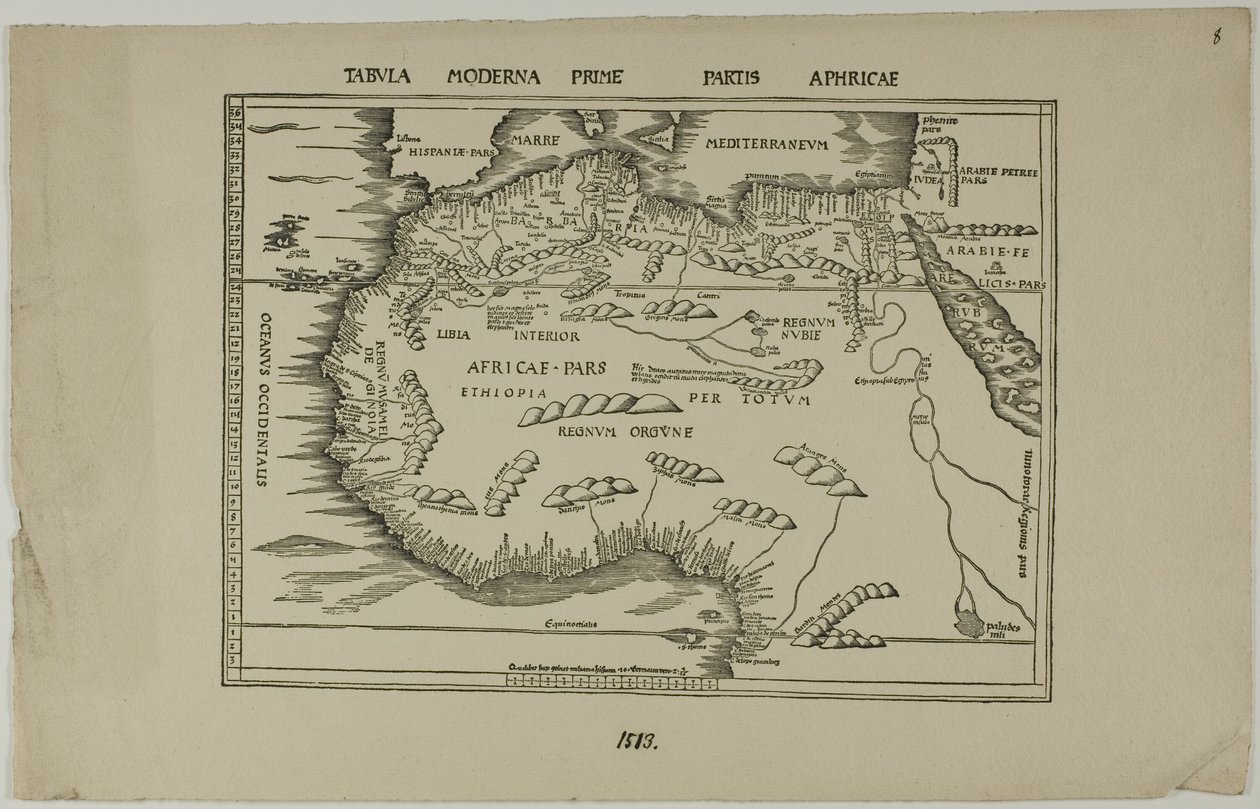 Tabula Moderna Prime Partis Aphricae alkotó: Unknown artist
