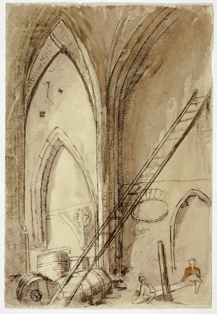 Teetertotter a templomépületben alkotó: Unknown artist