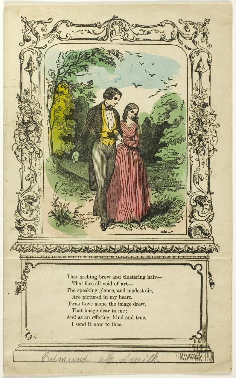 Az íves húsleves és a fürtös haj (valentin) alkotó: Unknown artist