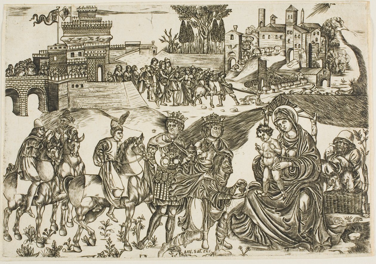 A mágusok imádása alkotó: Unknown artist