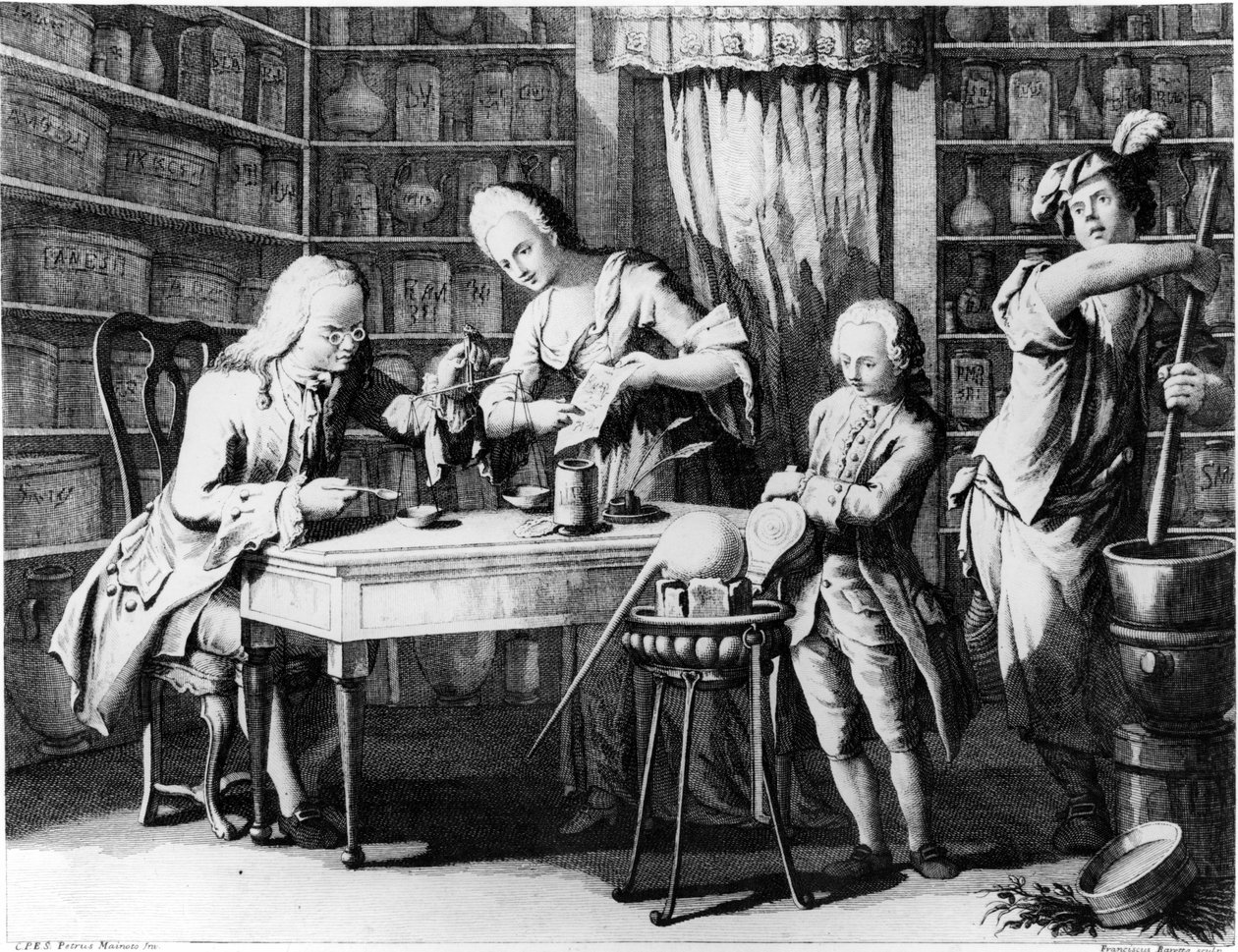 A patikus. 19. századi metszet. alkotó: Unknown artist