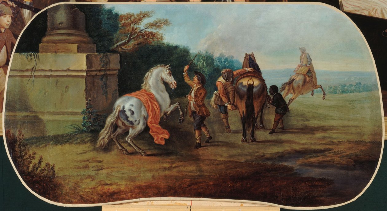 A lovak fürdése, 1701 és 1800 között (olaj, vászon) alkotó: Unknown artist