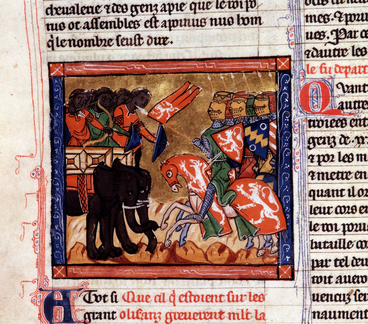 Hydaspes Sándor és Porus csatája ie 327-ben. Nagy Sándor folytatja hódítását az Indus völgye felé. Kr.e. 326-ban legyőzte Purut (vagy Porost, a Paurava törzs királyát a Kr.e. 4. században) és hadielefántjaiból álló seregét a alkotó: Unknown artist