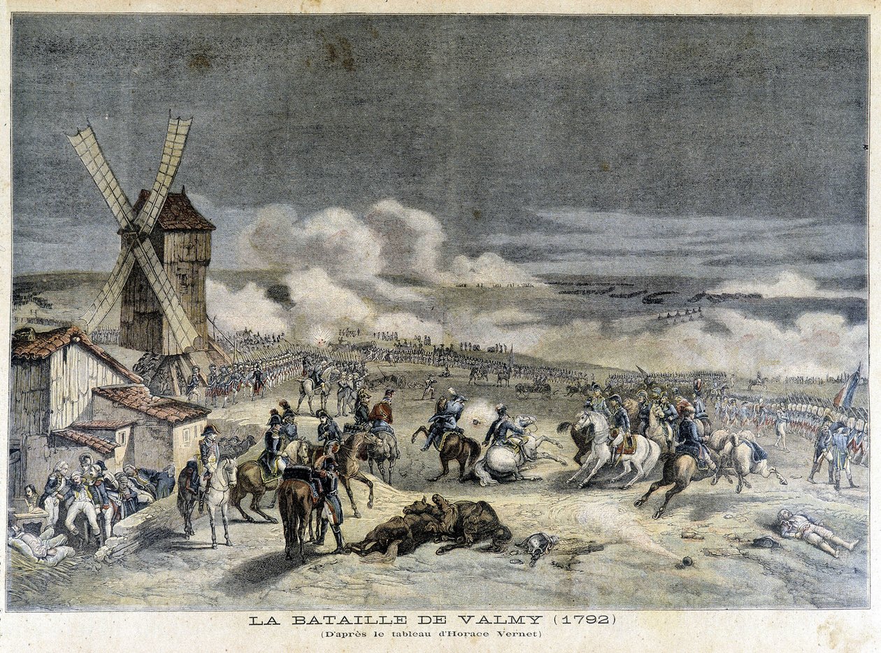 A valmyi csata (1792), Horace Vernet festménye szerint. Az 1892-es „Petity Journal” illusztrációja. alkotó: Unknown artist