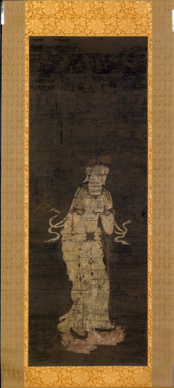A bódhiszattva Seishi, az Amida Háromság megközelítése című triptichonból. alkotó: Unknown artist