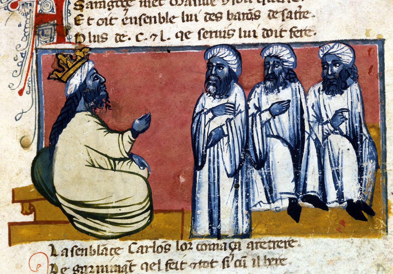 A spanyol kalifa. 14. századi kézirat. Bibl. Marciana, Velence. alkotó: Unknown artist