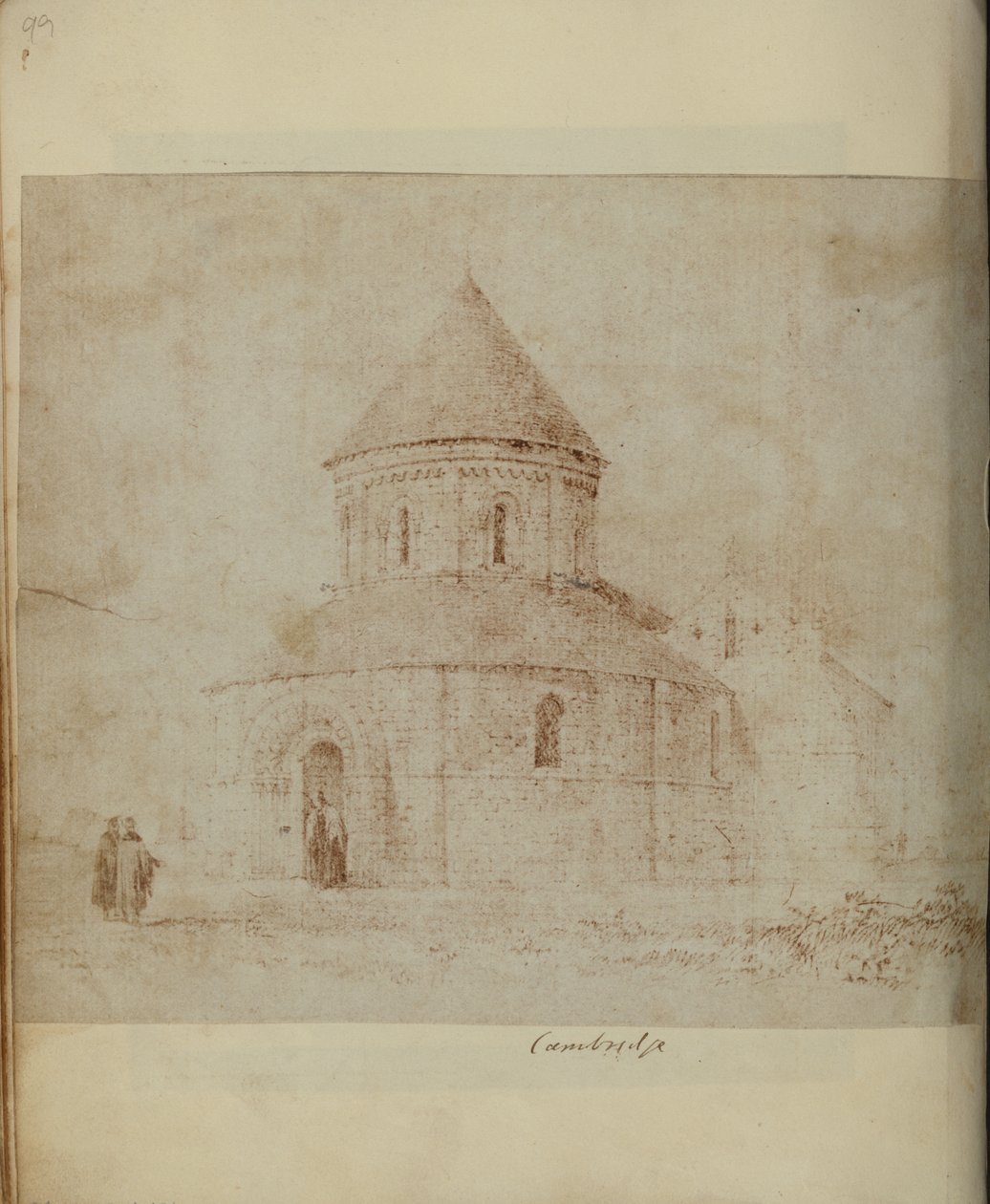 A Szent Sír és Szent András templom, Cambridge. alkotó: Unknown artist