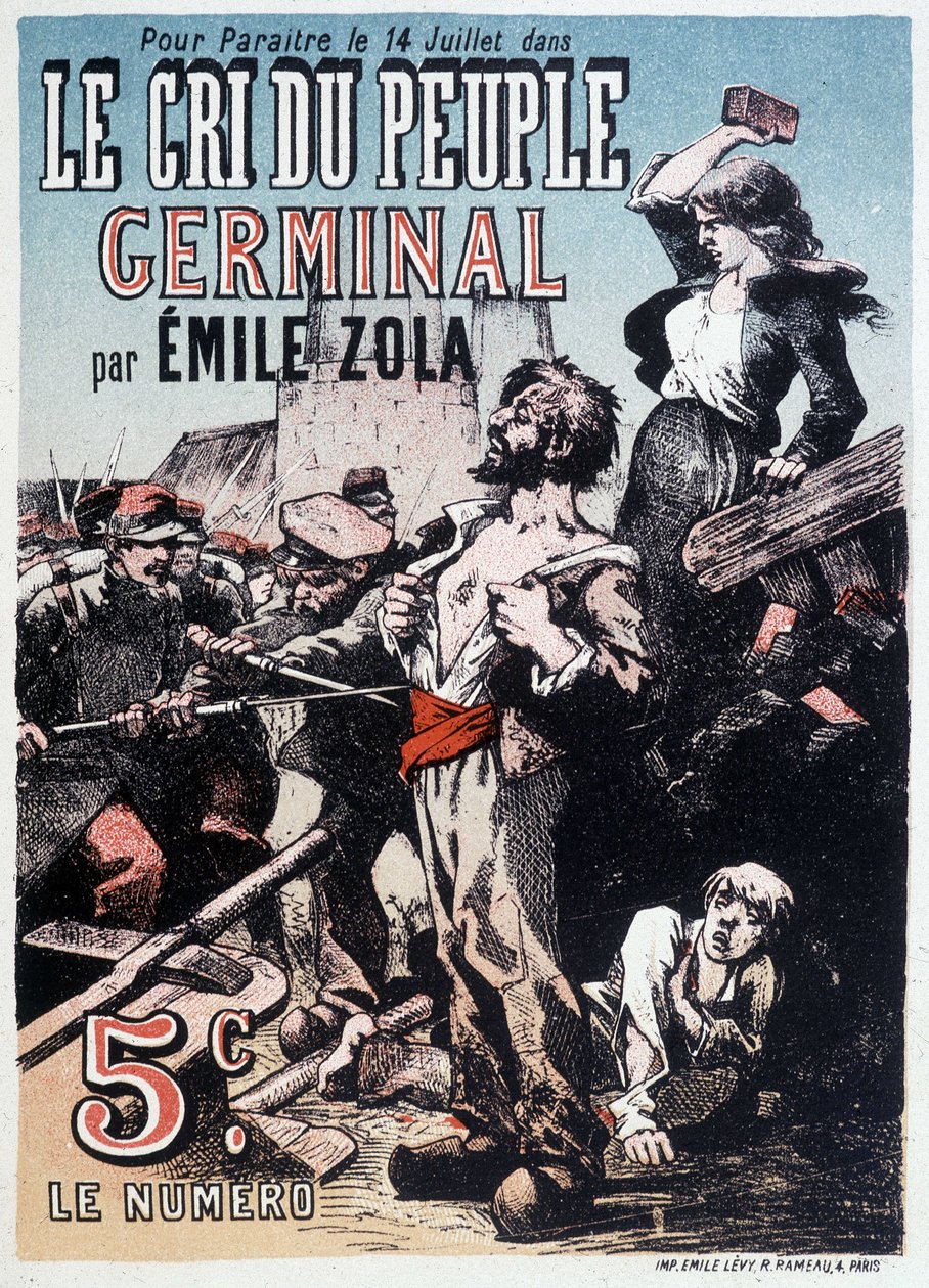 Emile Zola: A csíra nép kríje, 1890 körül alkotó: Unknown artist