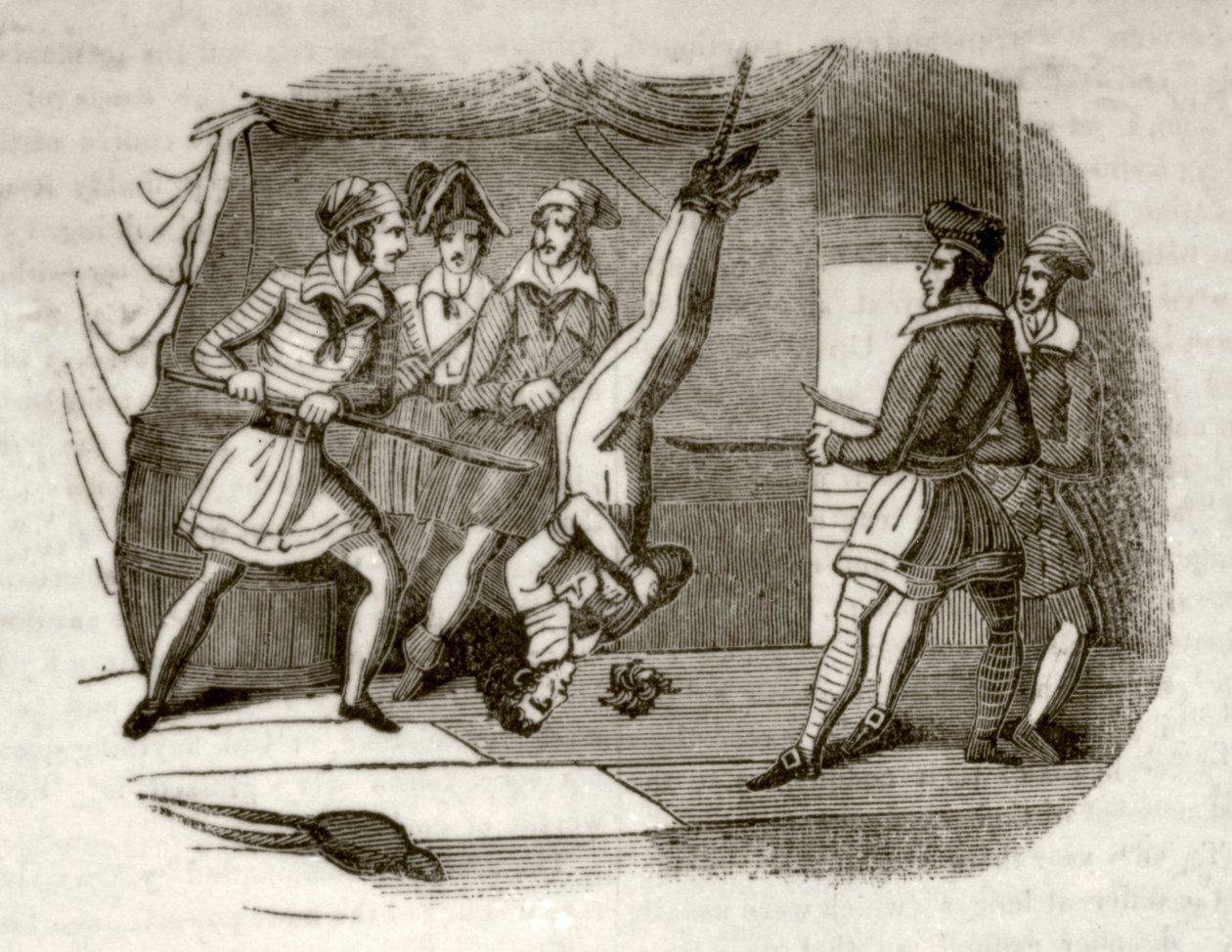 A Halálgálya, vagy a Kalózszkúner, 1837 körül alkotó: Unknown artist