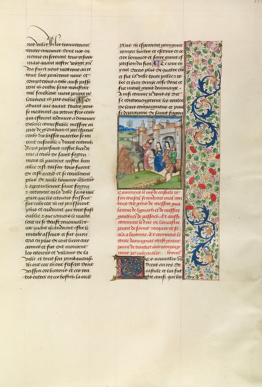 Gaunt János távozása Santiago de Compostelából alkotó: Unknown artist