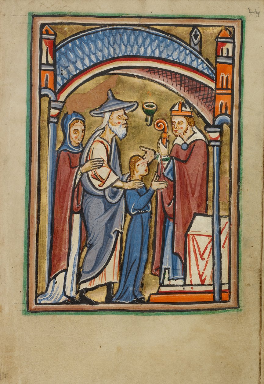 A Szűzanya távozása a templomból alkotó: Unknown artist