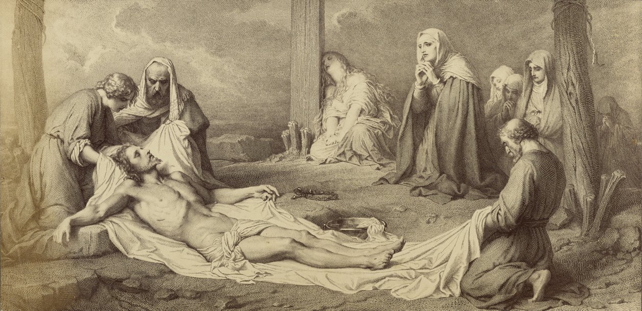 [A keresztről való letétel Paul Delaroche-tól] alkotó: Unknown artist